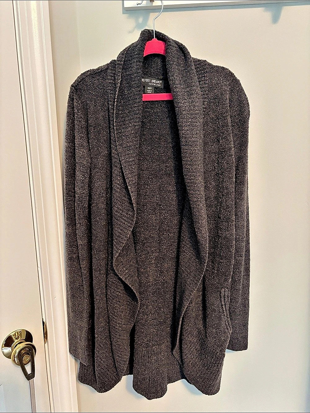 Barefoot Dreams CozyChic Lite Circle Cardigan Gray XS/S